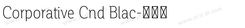 Corporative Cnd Blac字体转换